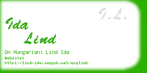 ida lind business card